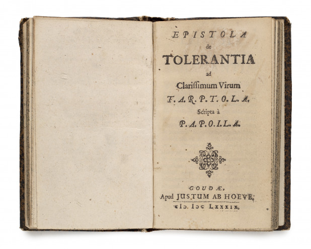 John Locke Epistola de tolerantia,  Gouda 1689