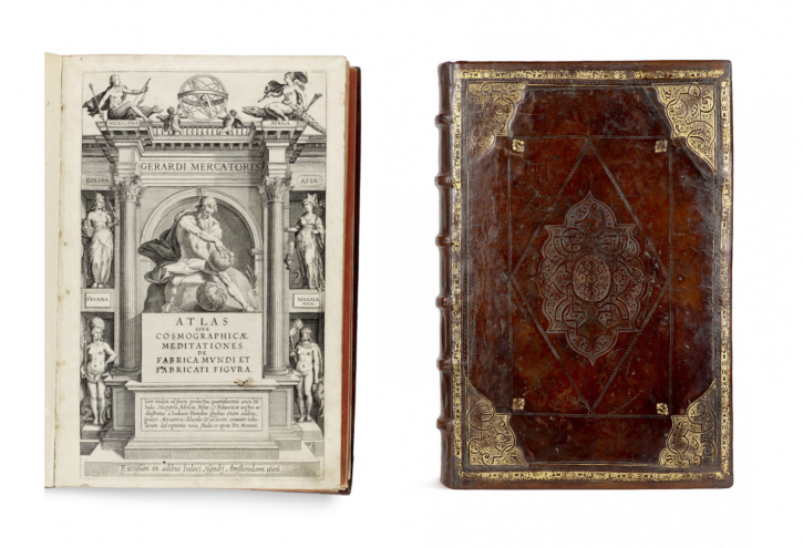 Gerhard Mercator <br>Jodocus Hondius<br> Atlas sive cosmographicae, Amsterdam 1606. <br><br><b>Ergebnis/Result: 58.725€</b>